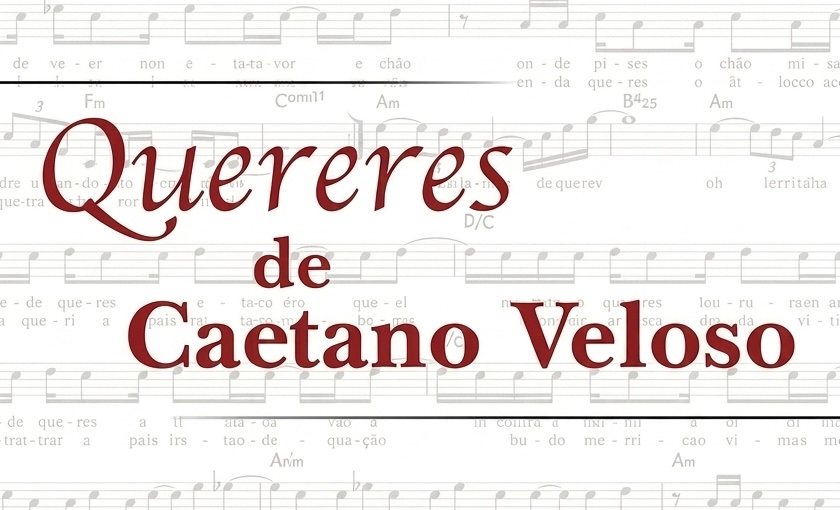 Capa do livro Quereres de Caetano, de Leandro Maia